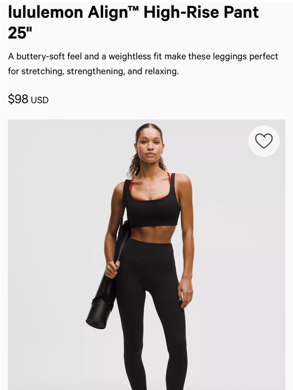 lululemon Align Leggings 25”